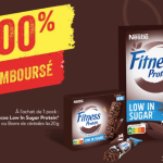 Nestlé FITNESS Cacao Low In Sugar Protein 100% remboursé
