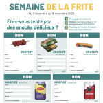Semaine de la frite : 1 snack gratuit dans les friteries participantes