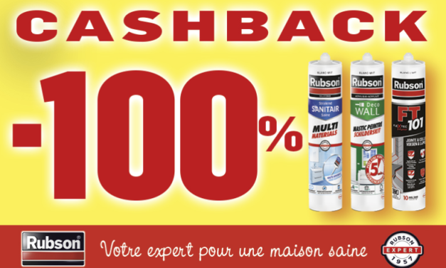 Mastic Rubson 100% remboursé