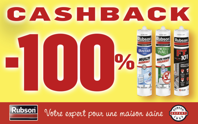 Mastic Rubson 100% remboursé