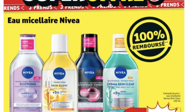 Un produit NIVEA eau Micellaire 100% remboursé chez Kruidvat