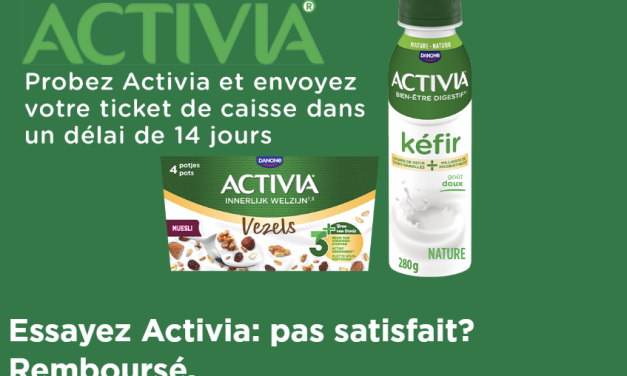 Activia 100% remboursé